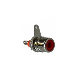 Jendrix Conector Jack RCA para Chasis, Plata